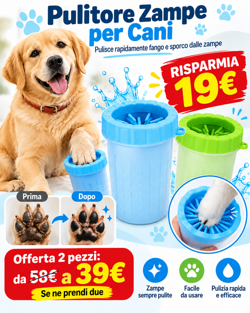 Pulitore per zampe