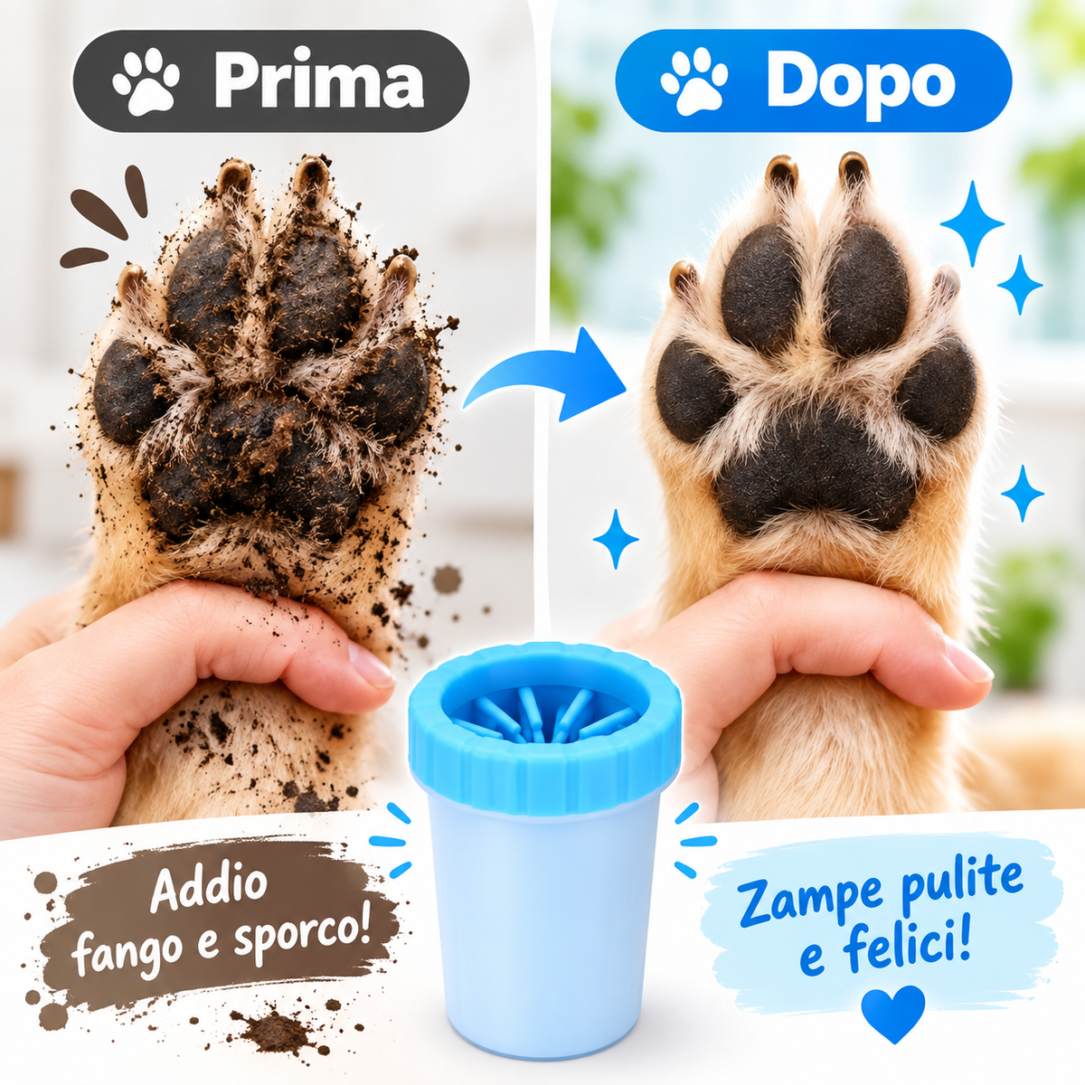 Pulitore per zampe